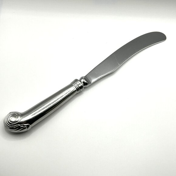 Kirk Stieff Williamsburg Royal Shell Stainless Flatware 18/8 Korea Dinner Knife - Picture 2 of 7